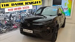 Tata Safari Dark Edition 2025 | Full Walkaround & Review | Price, Features, Mileage, Interior