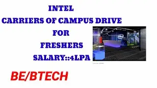 Intel jobs for freshers // BE/BTECH JOBS //  GPR TALKS