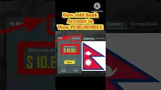 How to Add Bank Account in WOW PUBGMOBILE in Nepal || HOW TO GIVE PAYMENT DETAILS IN WOW #pubgmobile