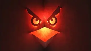 Angry bird pop up card