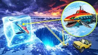 МОЙ ДРОН НАШЁЛ БИОМЕХАНИЧЕСКУЮ ПОДВОДНУЮ ЛОДКУ В ЛЕДЯНОЙ ПЕЩЕРЕ! Может это лодка Пожиратель?