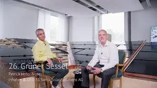26. Gr&uuml;ner Sessel: Patrick Hofer-Noser, Inhaber und CEO der 3S Swiss Solar Solutions AG