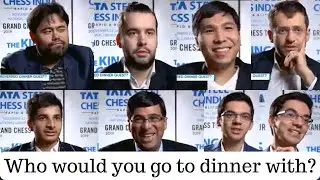 Chess GMs reply Who would they go to dinner with | Vidit Gujrathi, Wesley So, Anish Giri, Hikaru