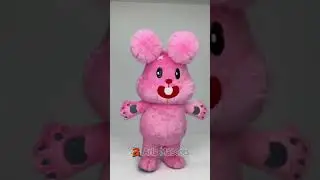 Inflatable Pink Rabbit Costume for Kids Birthday Entertainments Adult Full Body Lovely Bunny Suit