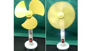 How to make a table fan and emergency light at home #science project # generator