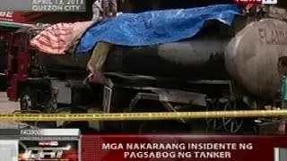 QRT: Mga nakaraang insidente ng pagsabog ng tanker