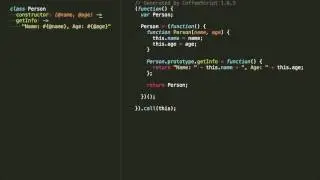 Курс по Coffeescript. Классы. 08