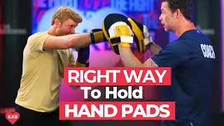 How to Hold Hand Pads for Kickboxing with Shannon Hudson