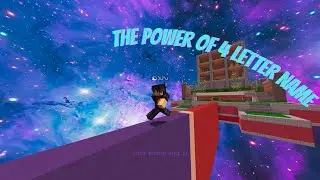 The power of 4 letter name||uncut hypixel bridge #1