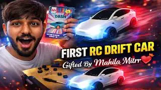 My FIRST RC Drift Car 😱🔥 | Gifted By My Mahila Mitrr ❤️ (Unboxing + Test Drive)