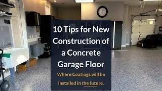 New Garage Construction: 10 tips for epoxy floor coatings - Stronghold Floors | #garagegoals