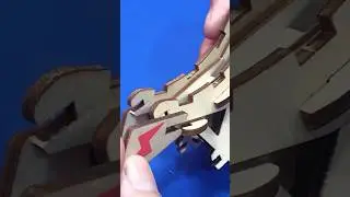 Instruction of 3D Wooden Puzzle Cross country motorcycle #shorts