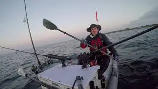 Inflatable SUP/yak in windy conditions (pollock hunt in Galway bay)