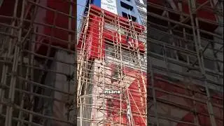 Рискованная работа: демонтаж бамбуковых лесов 🇮🇳
