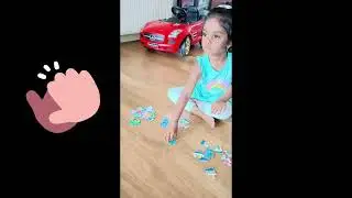 Tiny puzzle master arranging puzzle pieces in perfection.. Awesome 😎😘🥰❤️🏆💓
