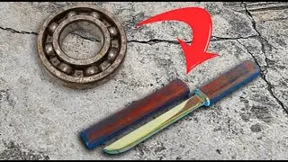 Turning Old Rusty Bearings Into a Mini Sasuke Sword