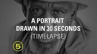 Drawing Time Lapse: &ldquo;Mr. Mulligan&rdquo; Portrait Drawing Series