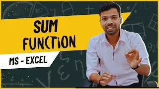 How to Add Numbers in Excel | #Sum Function in Excel | Basic #Excel Tutorial #exceltutorial