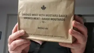 Canadian IMP ration menu 8 - smoked meat in mustard sauce