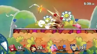 スマブラSP　オンライン対戦　ホムラドンキーコングvsカービィクラウド