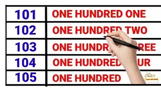 Write the Following Numbers in Words | Number Names 101 to 150 | Number Name with Spelling