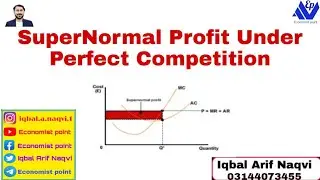 Super Normal Profit Under Perfect Competition | Diagram of Abnormal Profit | @EconomistPoint
