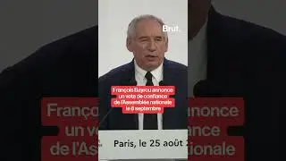 Fran&ccedil;ois Bayrou annonce un vote de confiance de l&rsquo;Assembl&eacute;e nationale le 8 septembre.