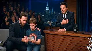 Jimmy Fallon in Tears as Chris Evans Meets the Boy Who Kept His Promise