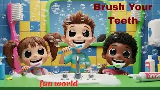 Brush Your Teeth 🪥  Healthy Habits Song for Kids  3D Animation