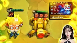 5 cost unit deck with Level 9 Speedrun | Heimerdinger | TFT set 9