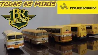 ÔNIBUS DA ITAPEMIRIM EM MINIATURAS DA BR CLASSICS COM SHOW DE IMAGENS #bus #brclassics #itapemirim