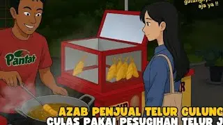 AZAB PENJUAL TELOR GULUNG CULAS PAKAI PESUGIHAN TELOR JIN SEBAGAI PENGLARIS DAGANG !! ANIMASI AZAB 😱