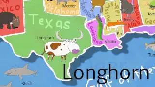 USA Kids Wall Map