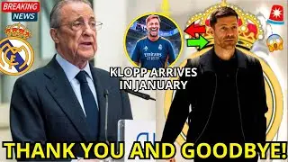 🚨URGENT! IT'S CONFIRMED! GOODBYE XABI ALONSO! KLOPP ARRIVES IN JANUARY! REAL MADRID NEWS