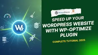 🚀 Speed Up Your WordPress Website with WP-Optimize | Complete Tutorial 2025.
