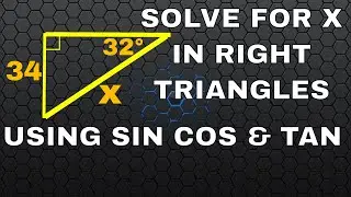 Find Missing side Lengths with Sin Cos and Tan