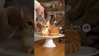 Cat Cake is too Realistic Cat Freaks Out Watch the Hilarious Reaction #cat #cake #funny