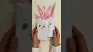 🐰 DIY Easter Bunny Gift Wrapping Tutorial 🐰Uskrsnji zeka od papira  #easterbunny  #uskrs