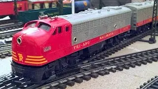 Tri-ang Railways R.55 Transcontinental Diesel Locomotive with R.57 Dummy unit and TC coaches.