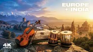 Viola + Tabla | World Fusion Calm & Focus | Chill 4K