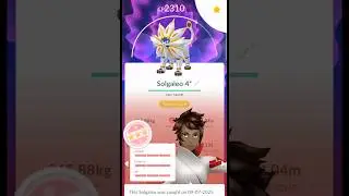 When I Got Hundo Solgaleo Raid in #PokemonGo