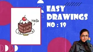 🍰 Let’s draw a delicious cake! A fun and easy project for little artists! 🎨✨ #KidsArt