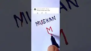 Muskan name logo 💥 design #shorts #shortvideo #short #trending