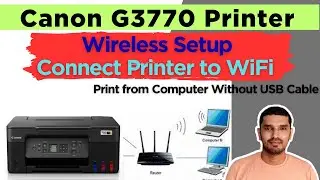 How to Share Canon G3770 Printer on Network II Canon G3770 Connect To Wi-Fi Network or Router Setup