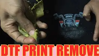 HOW TO REMOVE DTF PRINT FORM T SHIRT | DTF PRINT REMOVER | EPSON L 805 DTF PRINTER