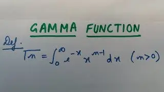 Gamma Function(Competitive Exams)