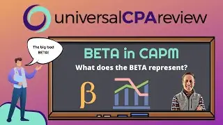 What does the BETA in CAPM represent? (example BEC MCQ) | Universal CPA Review