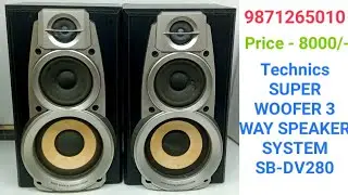 Technics SUPER WOOFER 3 WAY SPEAKER SYSTEM SB-DV280 Price - 8000/- Contact No - 9871265010