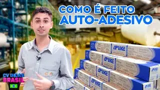 COMO É FEITO ADESIVO - Visitando a Aplike auto-adesivos