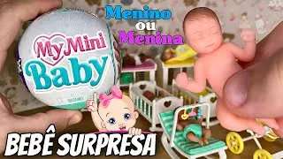 NOVO BEB&Ecirc; SURPRESA MY MINI BABY! PARECE BEB&Ecirc; REBORN DE SILICONE! PETER TOYS